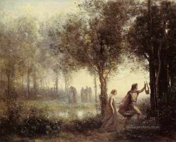 冥界からエウリュディケを導くオルフェウス 外光ロマン主義 ジャン・バティスト・カミーユ・コロー Oil Paintings